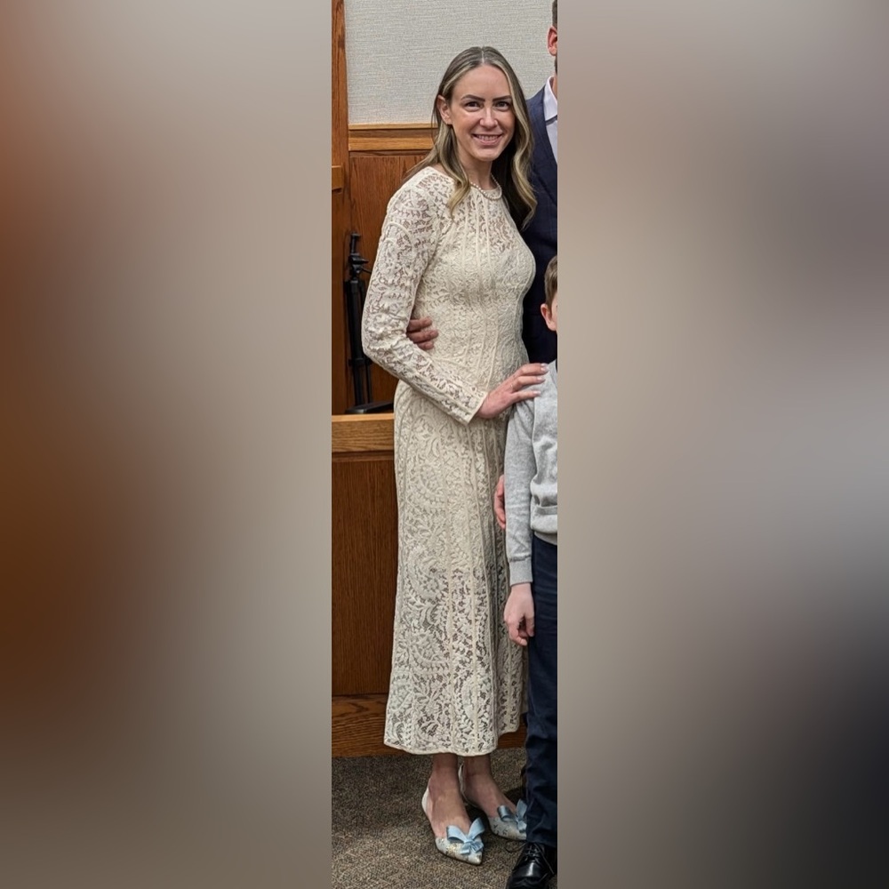 Zimmermann Devi Lace Long-Sleeve Midi Dress - Picture 8 of 8